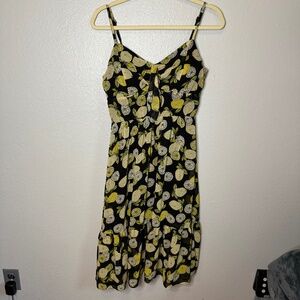 A.U.W Flattering Lemon Pint Maxi Picnic Dress